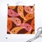 Pink Ghost Retro Halloween Spooky Whimsical Faux Linen Texture Custom Printed Fabric by Spoonflower Various Fabrics by the Yard or Fat Quarter